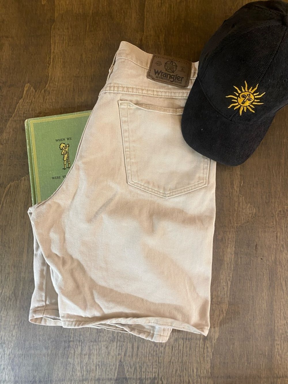 Wrangler Light Tan Jean Shorts